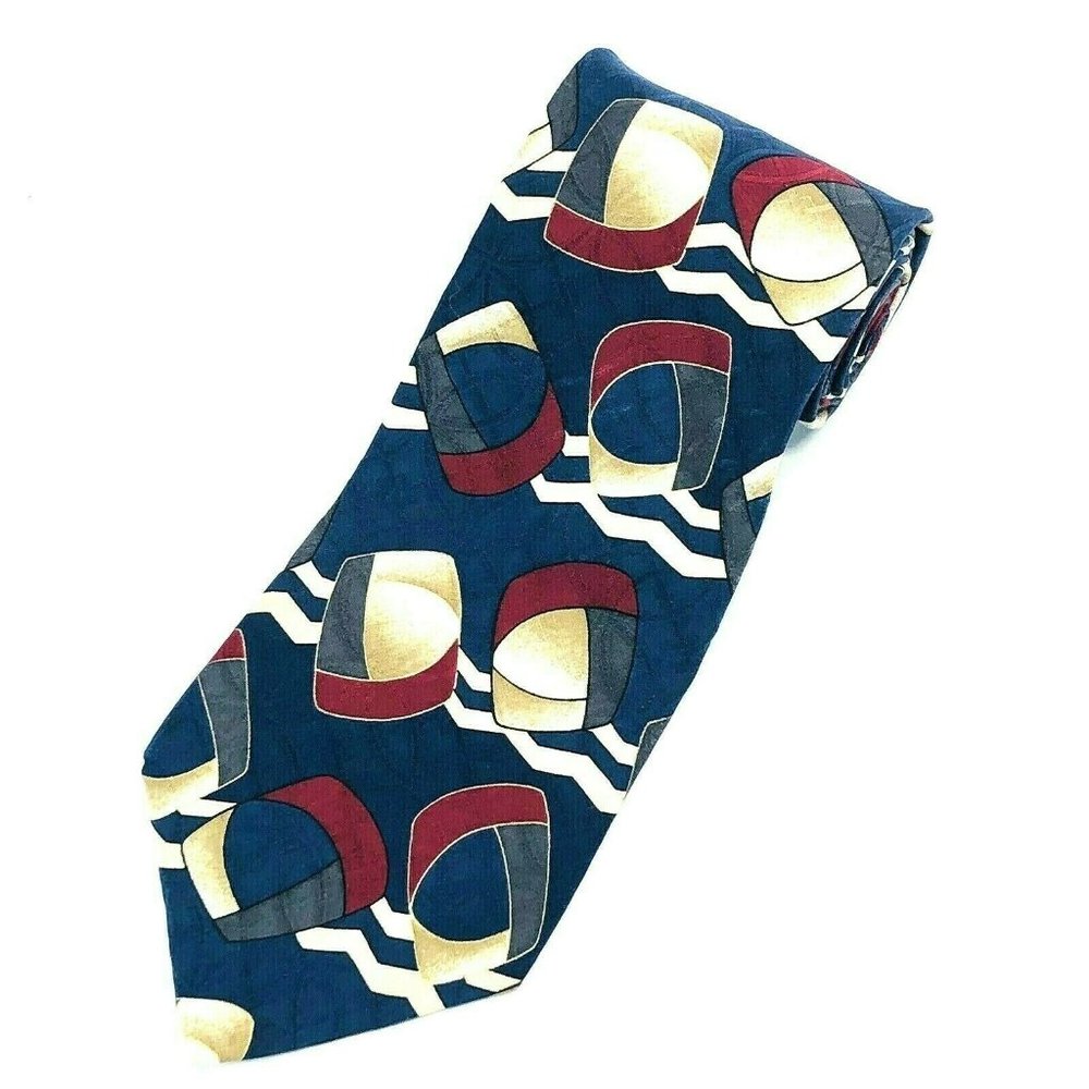 Geoffrey Beene Men's 100% Silk Necktie Tie Length: 56" Width: 4" EUC